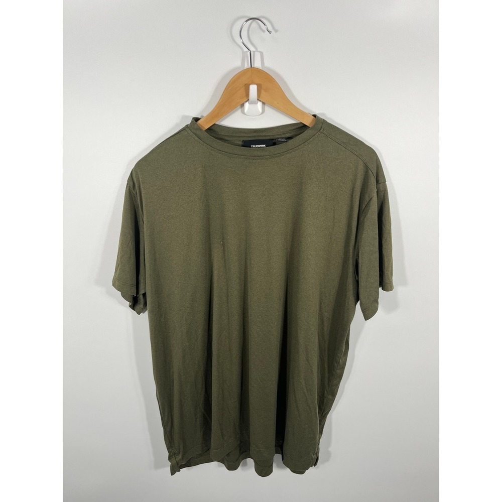 Truewerk B1 Sun Tee Mens XL Green Short Sleeve Performance Stretch Work Shirt